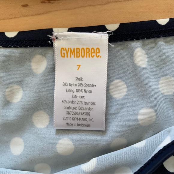 Gymboree Kid Girl Navy Polka Dot Bikini Bathing Suit 🌺 Size 7 - Picture 3 of 14